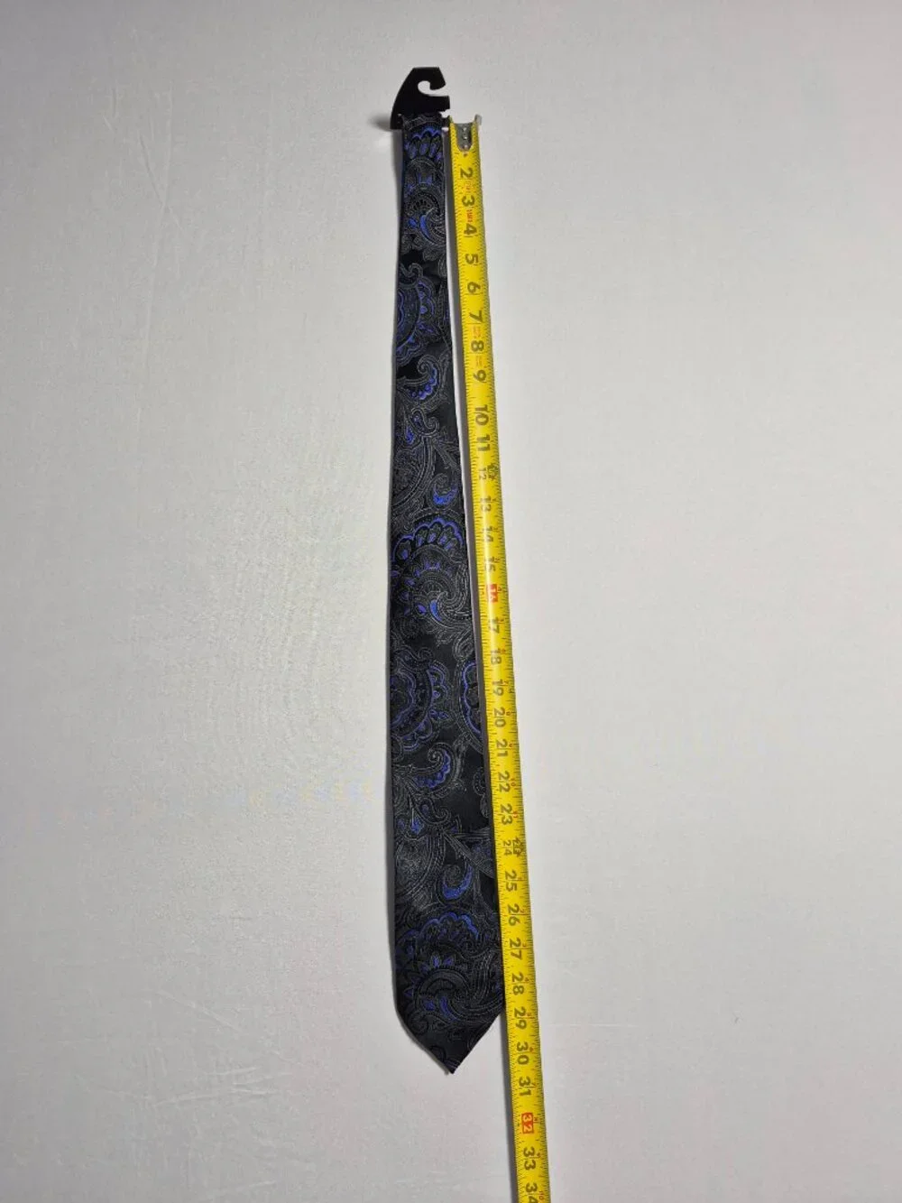 Donald J Trump Signature Collection Silk Tie Men Black Blue Paisley Gold Bar